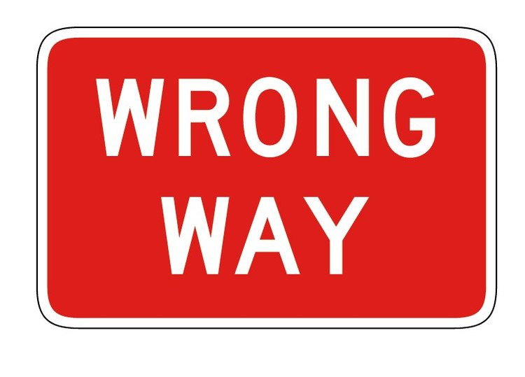 wrong way